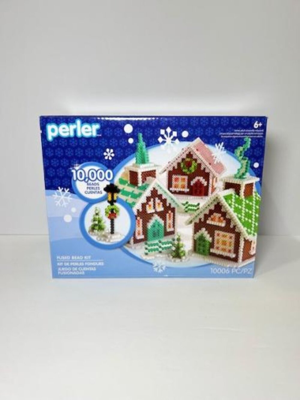 Perler Fused Bead Kit-3D Holiday Gingerbread House Christmas Village